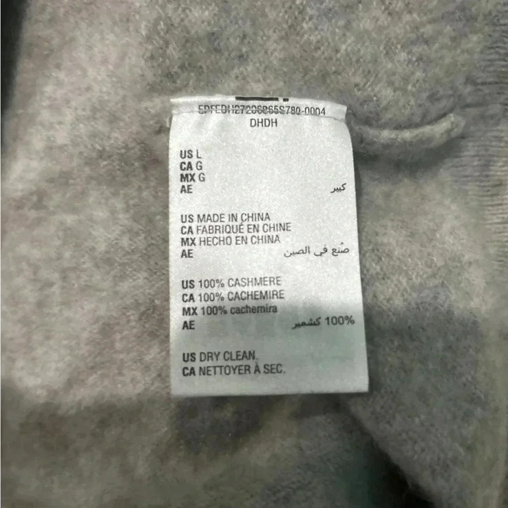 100% cashmere grey soft sweater - Picture 3 of 3